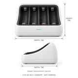 CYD Battery Charger for Compatible Personal Electronic Devices and Rechargeable Batteries