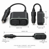 CYD Vehicle Battery and Mobile Device Charger for Car and Portable Electronics Use
