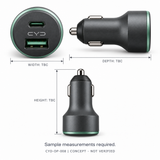 CYD Car Phone Charger for Compatible Smartphones and In-Vehicle Charging