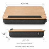 CYD Cushioned Laptop Lap Desk for Sofa, Bed, Home Office and Study Use