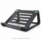 CYD Molded Plastic Laptop Stand for Desk, Home Office and Study Setups