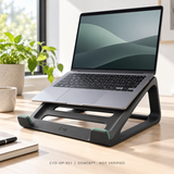 CYD Molded Plastic Laptop Stand for Desk, Home Office and Study Setups