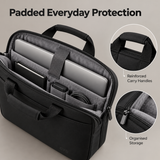 CYD laptop carrying bag padding and storage details