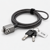 CYD anti-theft laptop and tablet cable lock concept, studio view